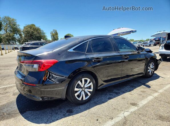 2HGFE2F26NH573439 2022 HONDA CIVIC Black Rear right