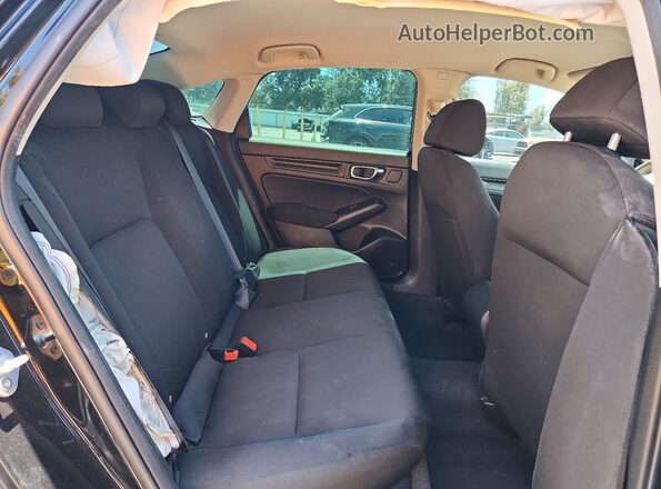 2HGFE2F26NH573439 2022 HONDA CIVIC Black Rear seats view