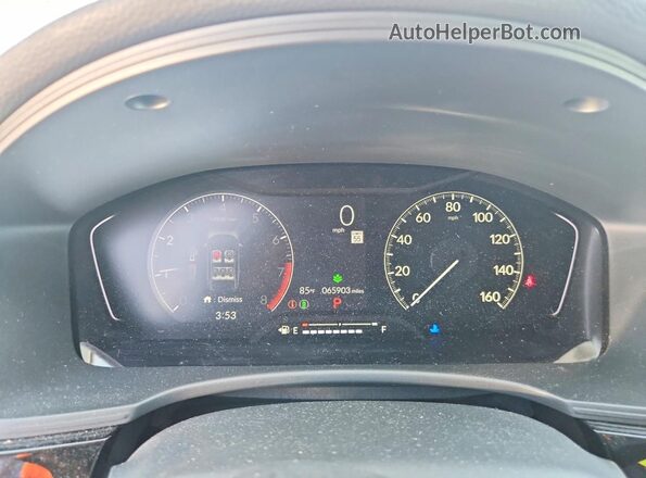2HGFE2F26RH545176 2024 HONDA CIVIC Gray Widok zestawu wskaźników