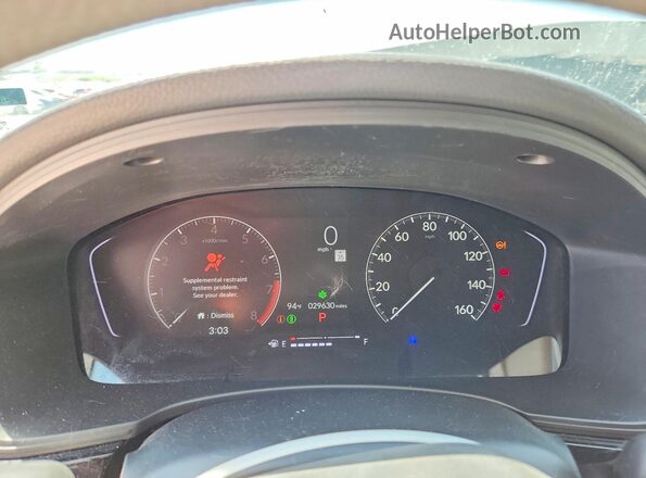 2HGFE2F26RH586682 2024 HONDA CIVIC White Vista del cuadro de instrumentos