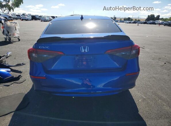 2HGFE2F27NH528736 2022 HONDA CIVIC Blue Rear view