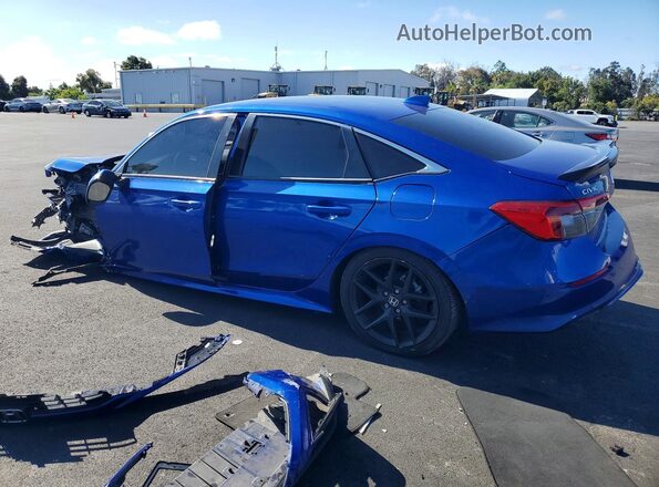 2HGFE2F27NH528736 2022 HONDA CIVIC Blue Rear left