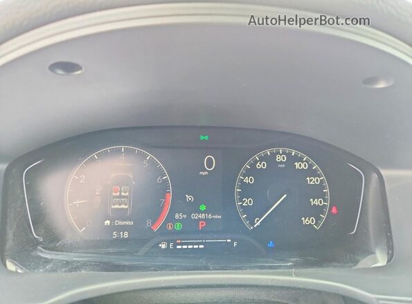 2HGFE2F27SH536752 2025 HONDA CIVIC Gray Սարքավորումների վահանակի տեսք