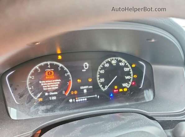 2HGFE2F28NH520290 2022 HONDA CIVIC Red Instrument cluster view