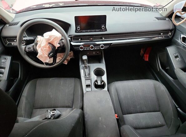 2HGFE2F28NH520290 2022 HONDA CIVIC Red Dashboard view