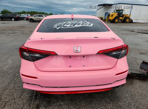 2HGFE2F28NH520290 2022 HONDA CIVIC Red Rear view