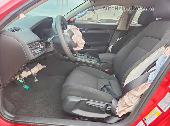 2HGFE2F28NH520290 2022 HONDA CIVIC Red Front interior view