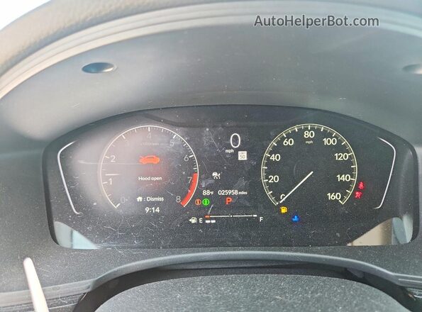 2HGFE2F28NH587584 2022 HONDA CIVIC Silver Instrument cluster view