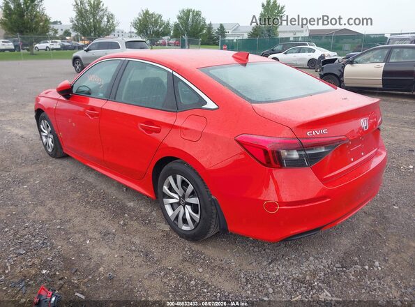 2HGFE2F28PH539215 2023 HONDA CIVIC Red Rear left