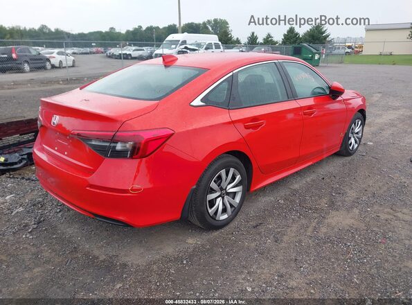 2HGFE2F28PH539215 2023 HONDA CIVIC Red Rear right