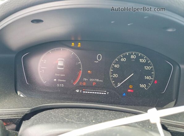 2HGFE2F28PH549047 2023 HONDA CIVIC Синий Вид щитка приборов