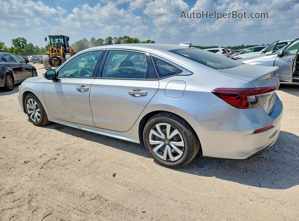 2HGFE2F28SH600863 2025 HONDA CIVIC Silver Trasero izquierdo