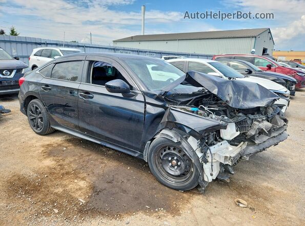 2HGFE2F29NH131609 2022 HONDA CIVIC Black Передня права чверть