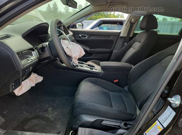 2HGFE2F29NH131609 2022 HONDA CIVIC Black Вид салону спереду