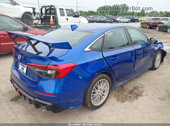 2HGFE2F2XNH516550 2022 HONDA CIVIC Blue Tył prawy