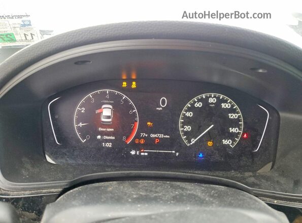 2HGFE2F2XNH523059 2022 HONDA CIVIC Black Vista del cuadro de instrumentos