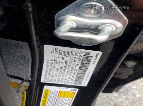 2HGFE2F2XNH523059 2022 HONDA CIVIC Black Vista de la etiqueta del VIN