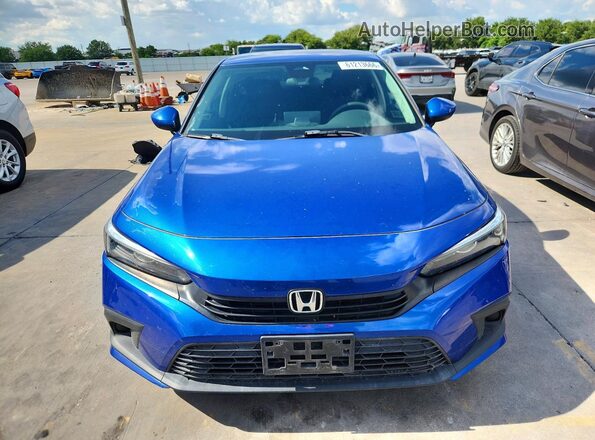 2HGFE2F2XPH542424 2023 HONDA CIVIC Blue Widok z przodu