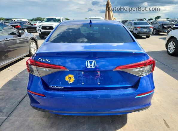 2HGFE2F2XPH542424 2023 HONDA CIVIC Blue Widok z tyłu