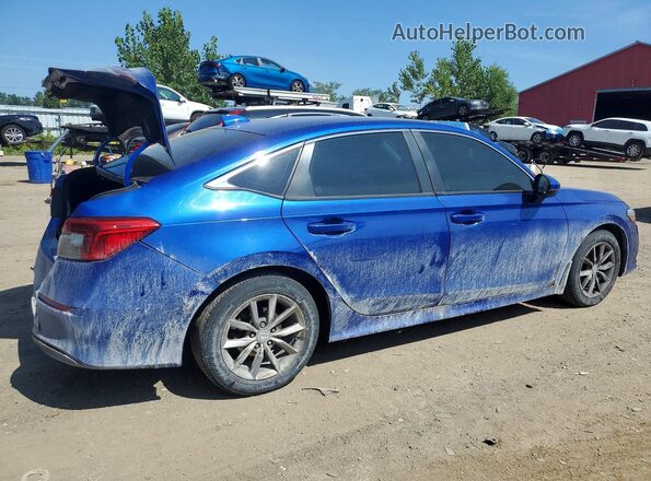 2HGFE2F31NH102081 2022 HONDA CIVIC Blue Հետևի աջ