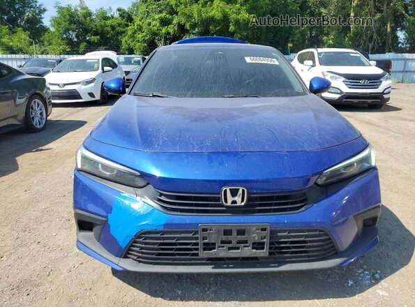 2HGFE2F31NH102081 2022 HONDA CIVIC Blue Դիմացի տեսք