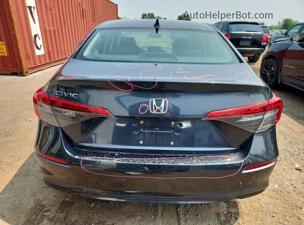 2HGFE2F31RH111062 2024 HONDA CIVIC Gray უკანა ხედი
