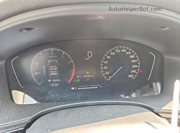 2HGFE2F31RH111062 2024 HONDA CIVIC Gray ხელსაწყოთა პანელის ხედი