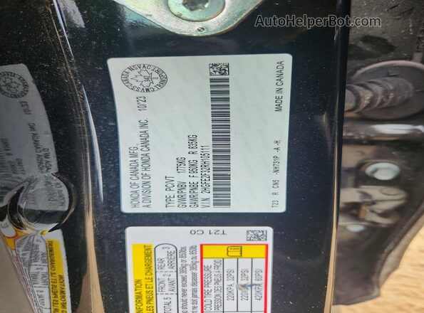 2HGFE2F32RH105111 2024 HONDA CIVIC Black Engine compartment view
