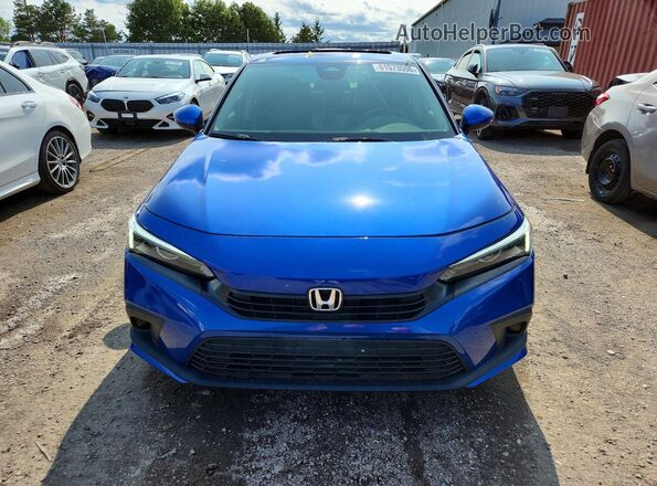 2HGFE2F33NH108741 2022 HONDA CIVIC Blue Front view