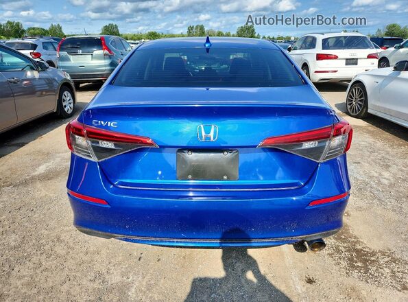 2HGFE2F33NH108741 2022 HONDA CIVIC Blue Rear view