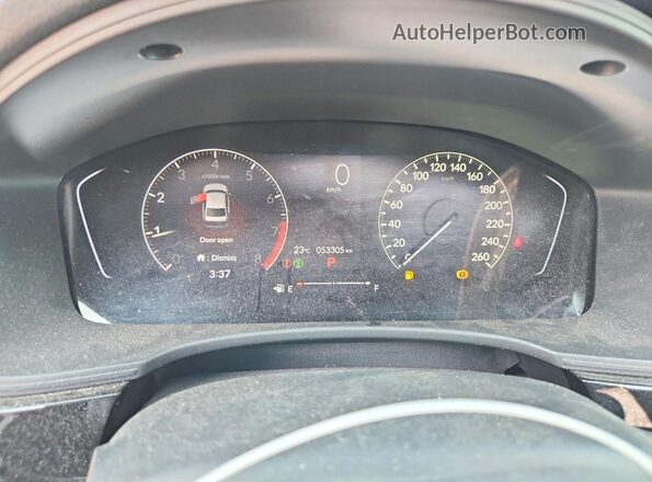 2HGFE2F33NH108741 2022 HONDA CIVIC Blue Instrument cluster view