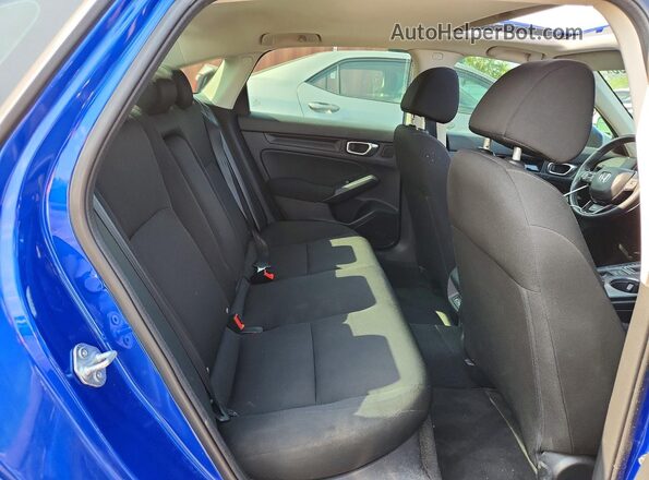 2HGFE2F33NH108741 2022 HONDA CIVIC Blue Rear seats view