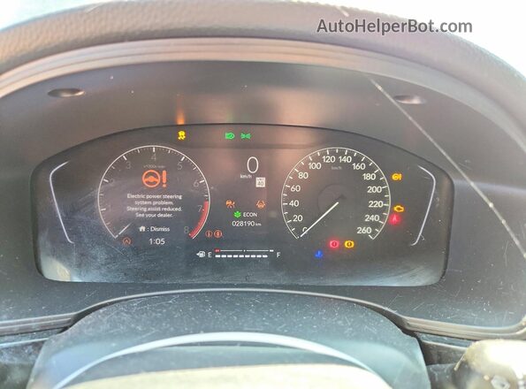 2HGFE2F50NH112067 2022 HONDA CIVIC Black ხელსაწყოთა პანელის ხედი
