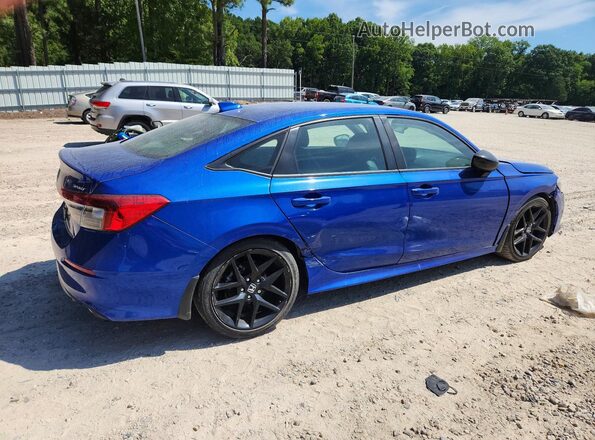 2HGFE2F50NH557540 2022 HONDA CIVIC Blue Tył prawy