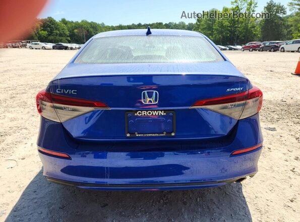 2HGFE2F50NH557540 2022 HONDA CIVIC Blue Widok z tyłu