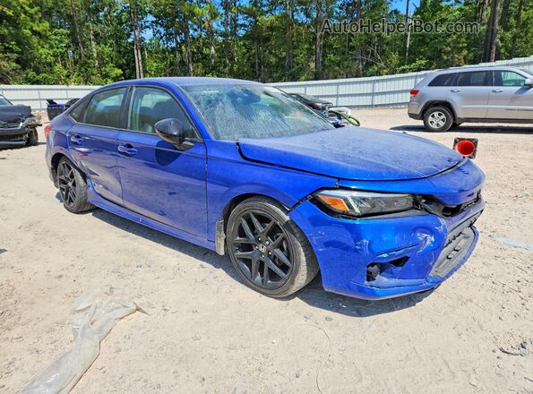 2HGFE2F50NH557540 2022 HONDA CIVIC Blue Przód prawy