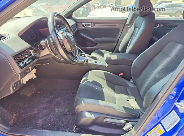 2HGFE2F50NH557540 2022 HONDA CIVIC Blue Widok wnętrza z przodu