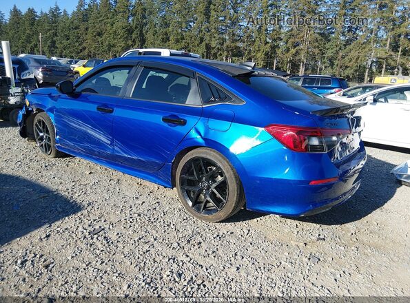 2HGFE2F50NH581045 2022 HONDA CIVIC Blue Հետևի ձախ