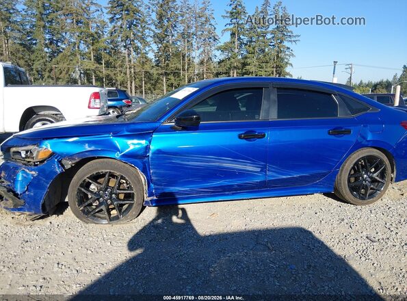 2HGFE2F50NH581045 2022 HONDA CIVIC Blue Դիմացի տեսք