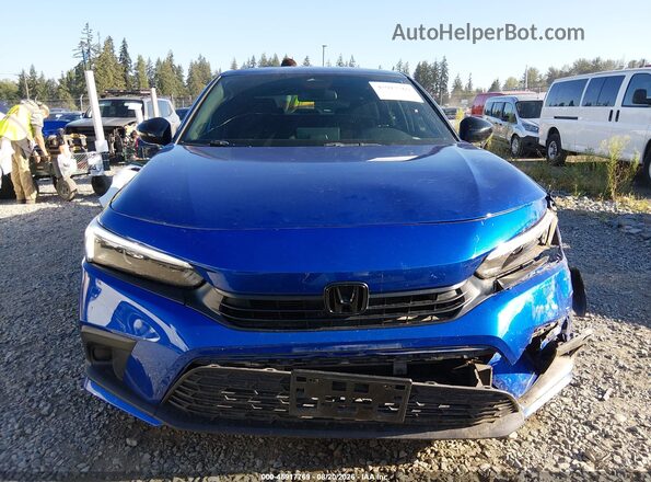 2HGFE2F50NH581045 2022 HONDA CIVIC Blue Սարքավորումների վահանակի տեսք