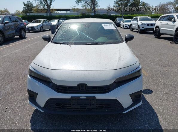 2HGFE2F50NH602573 2022 HONDA CIVIC Белый Вид щитка приборов