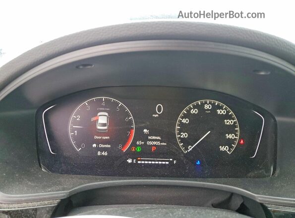 2HGFE2F50PH503433 2023 HONDA CIVIC White ხელსაწყოთა პანელის ხედი