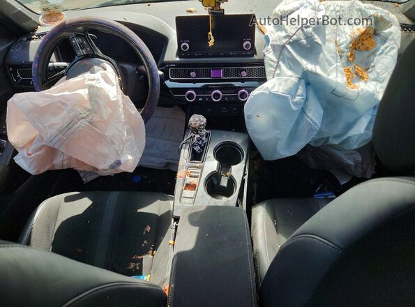 2HGFE2F50PH520698 2023 HONDA CIVIC White Widok deski rozdzielczej