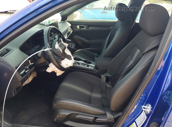 2HGFE2F50PH527957 2023 HONDA CIVIC Blue Widok wnętrza z przodu