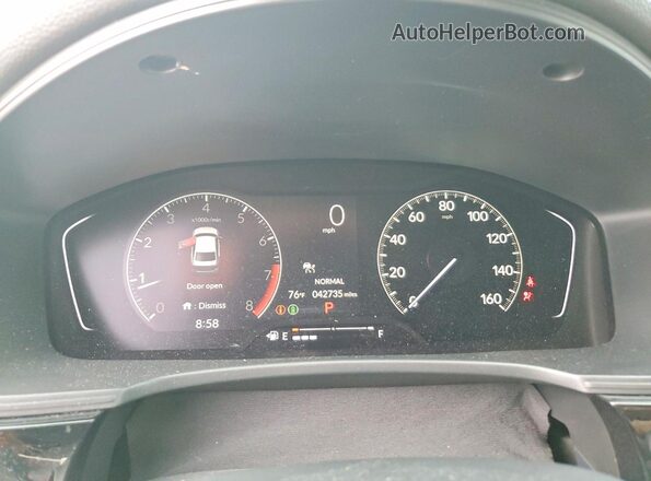 2HGFE2F50PH548372 2023 HONDA CIVIC Gray Սարքավորումների վահանակի տեսք