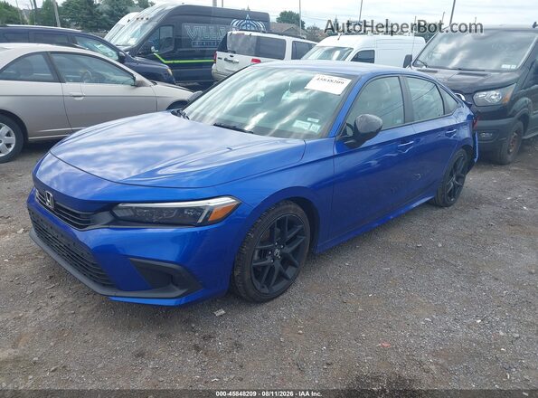2HGFE2F50RH507002 2024 HONDA CIVIC Blue Передня ліва чверть