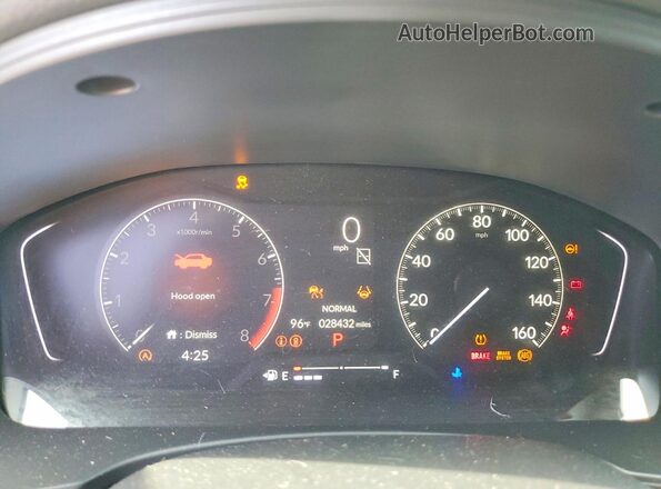 2HGFE2F50RH566454 2024 HONDA CIVIC Black Widok zestawu wskaźników