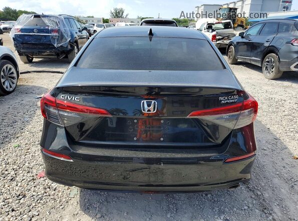 2HGFE2F50RH566454 2024 HONDA CIVIC Black Widok z tyłu