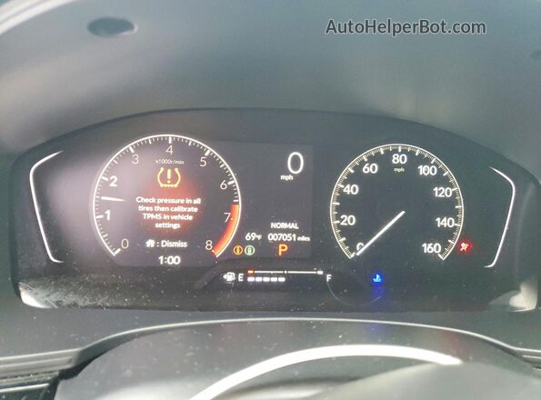 2HGFE2F50TH522381 2026 HONDA CIVIC Gray Widok zestawu wskaźników