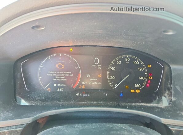 2HGFE2F50TH548592 2026 HONDA CIVIC Синий Вид щитка приборов